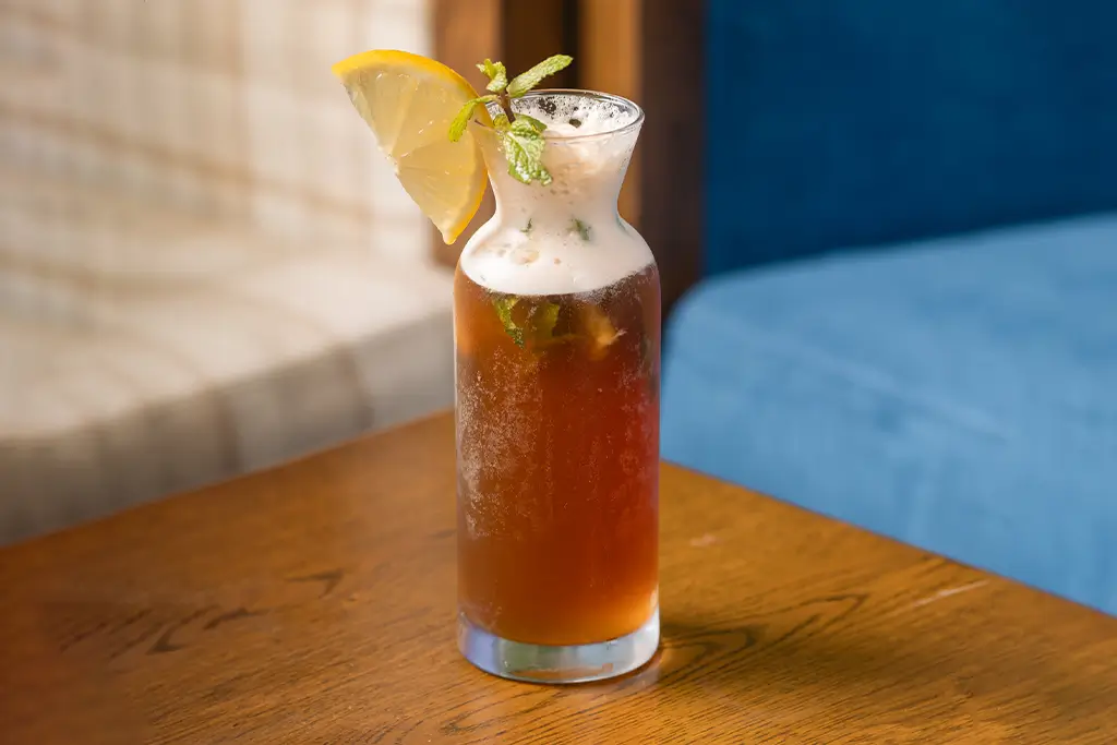 شاي خوخ مثلج